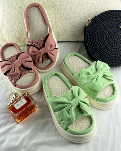 Smart Bow Knot Home Slippers